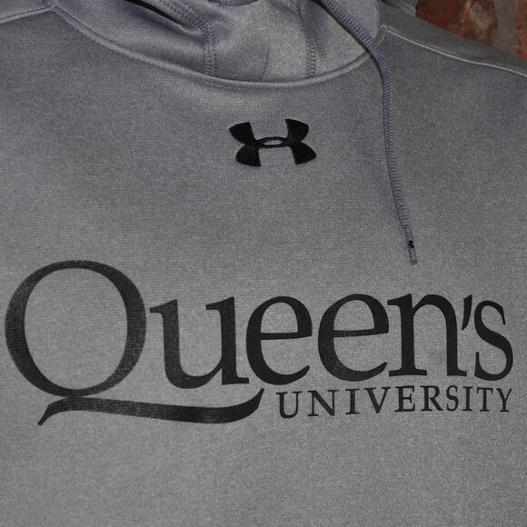 Queen's University Under Armour Grey Sweater Hoodie XL - Picture 4 of 5